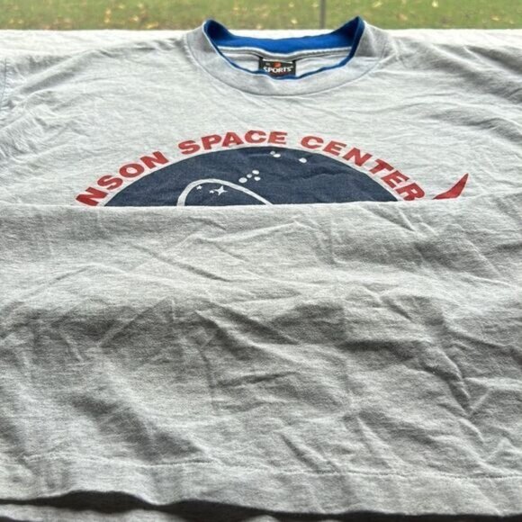 NASA Johnson Space Center Houston Texas Graphic T-Shirt XL Sports Mega Cotton Vt - Picture 4 of 7